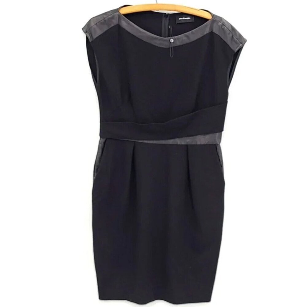 NWT The Kooples Leather Trims Dress